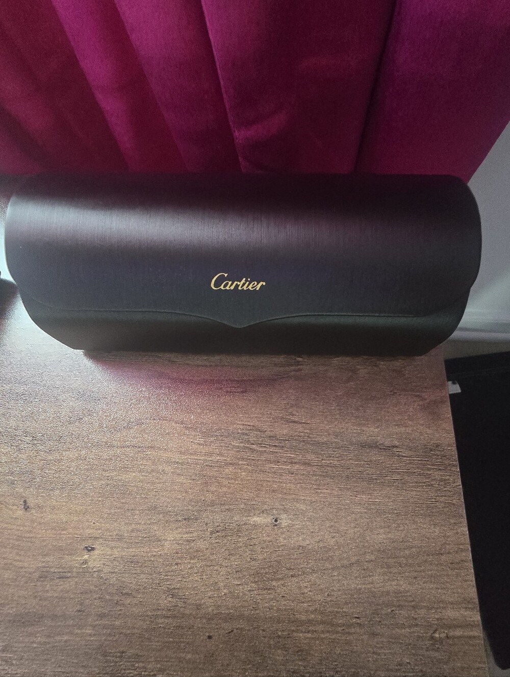 Cartier Black and Gold Sunglass Case